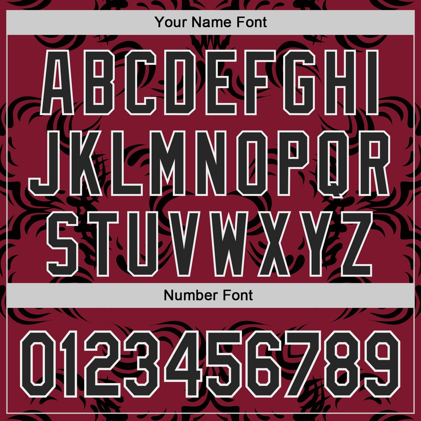 Custom Crimson Black-White Baroque Floral Scroll Authentic Baseball Jersey
