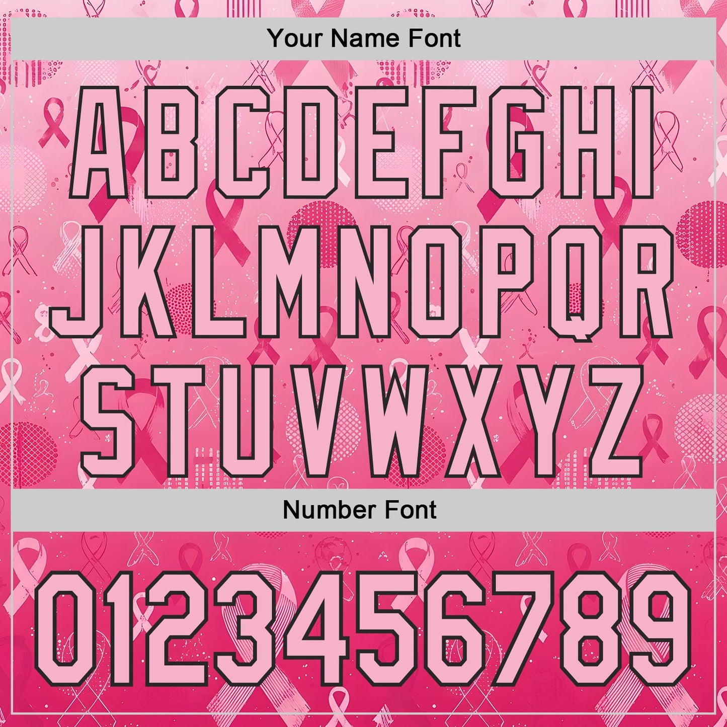 Custom Pink Light Pink-Black Breast Cancer Awareness Pink Ribbon Authentic Baseball Jersey