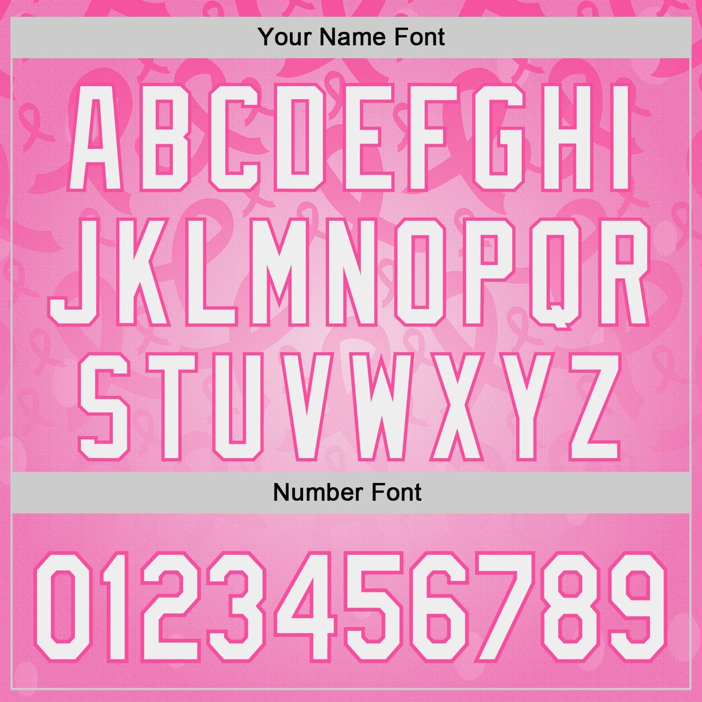 Custom Pink-White Breast Cancer Awareness Pink Ribbon Support Authentic Baseball Jersey