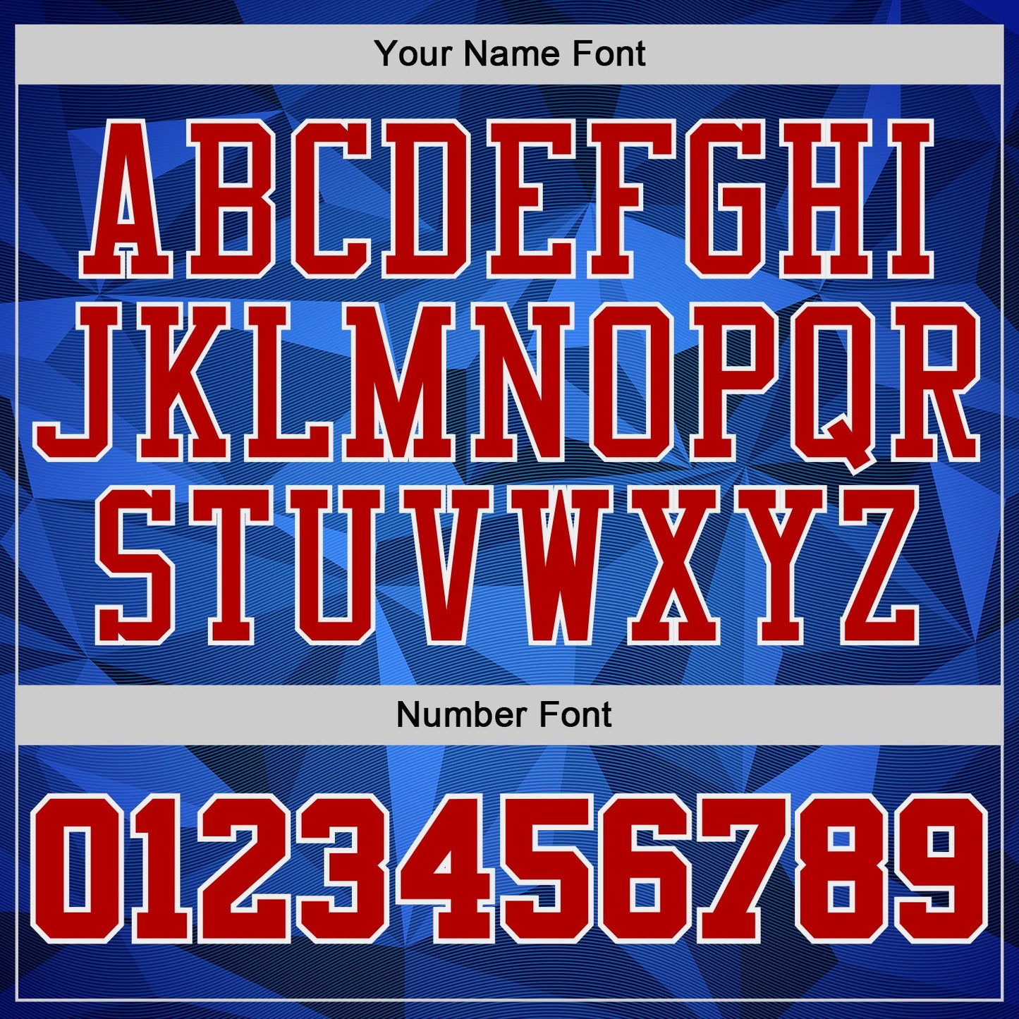 Custom Blue Red-White Diamond Shapes Geometric Round Neck Sublimation Basketball Uniform Jersey
