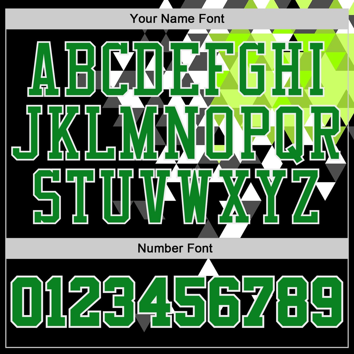 Custom Black Grass Green-White Diamond Shapes Geometric Round Neck Sublimation Basketball Uniform Jersey