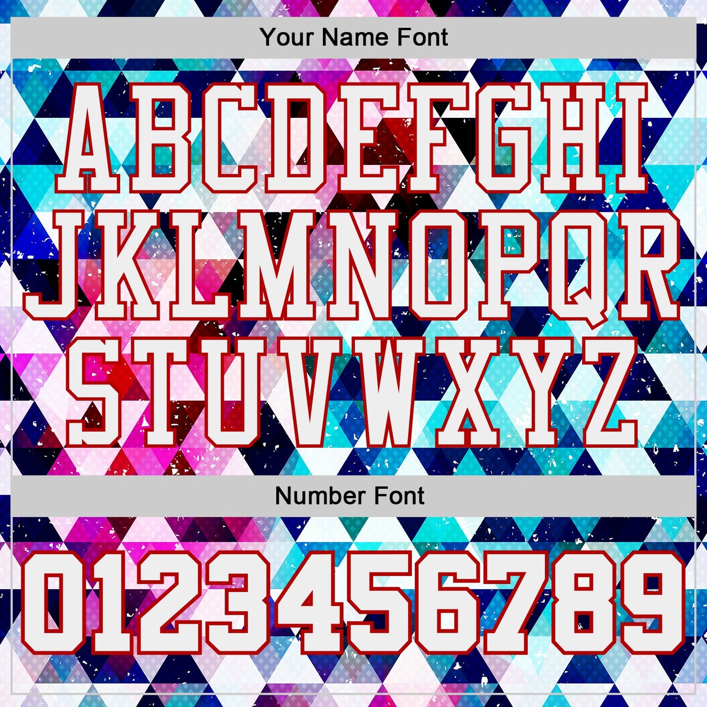 Custom White-Red Diamond Shapes Geometric Round Neck Sublimation Basketball Uniform Jersey