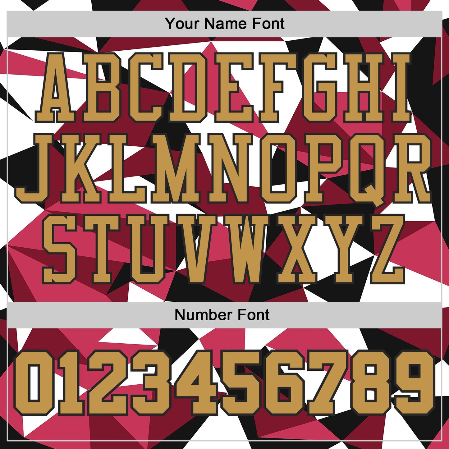 Custom Black Old Gold-Red Triangle Shapes Geometric Round Neck Sublimation Basketball Uniform Jersey