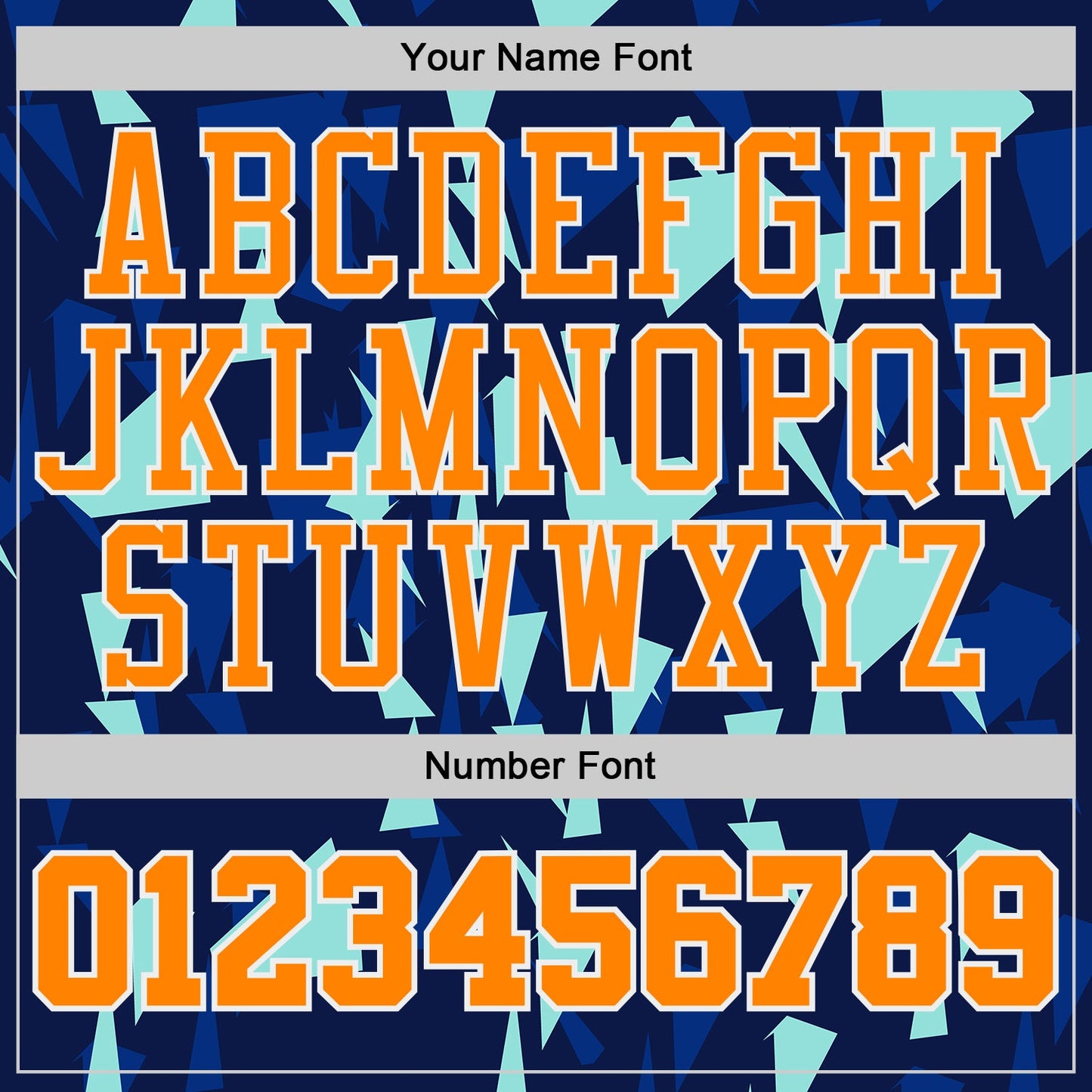 Custom Blue Bay Orange-White Triangle Shattered Geometric Round Neck Sublimation Basketball Uniform Jersey