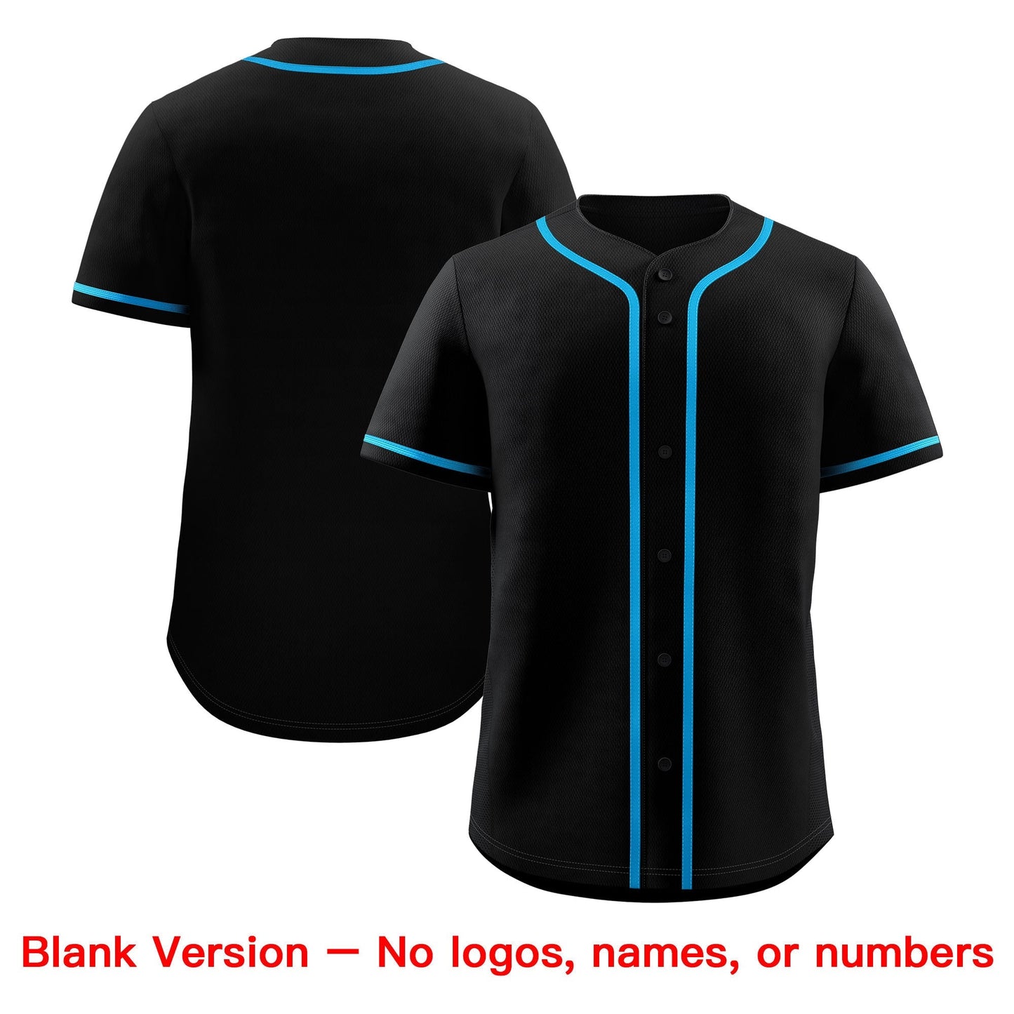 Custom Black Blue Classic Style Baseball Jersey Stitched Sports Uniform Personalized For Teams