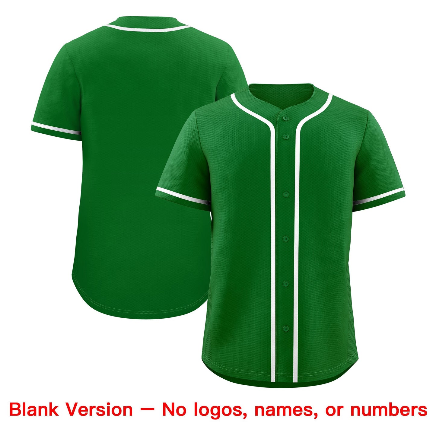 Custom Kelly Green White Classic Style Baseball Jersey Stitched Sports Uniform Personalized For Teams