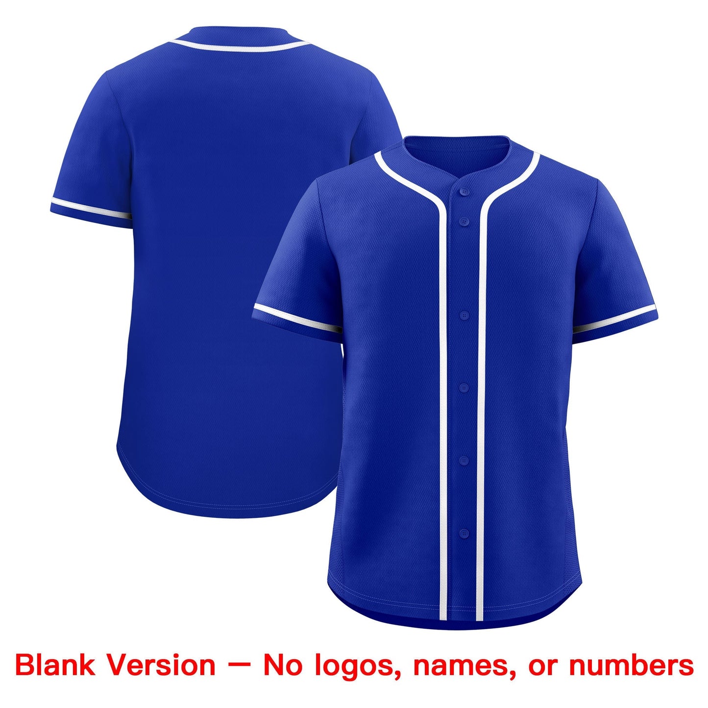 Custom Royal White Classic Style Baseball Jersey Stitched Sports Uniform Personalized For Teams