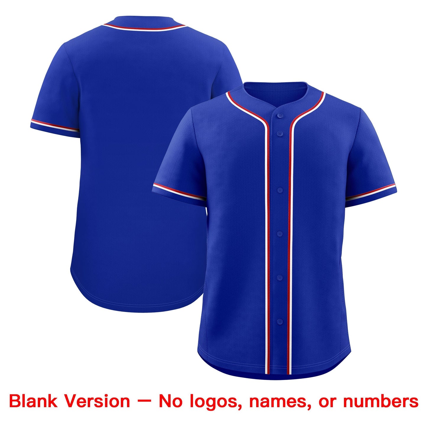 Custom Royal Red White Classic Style Baseball Jersey Stitched Sports Uniform Personalized For Teams
