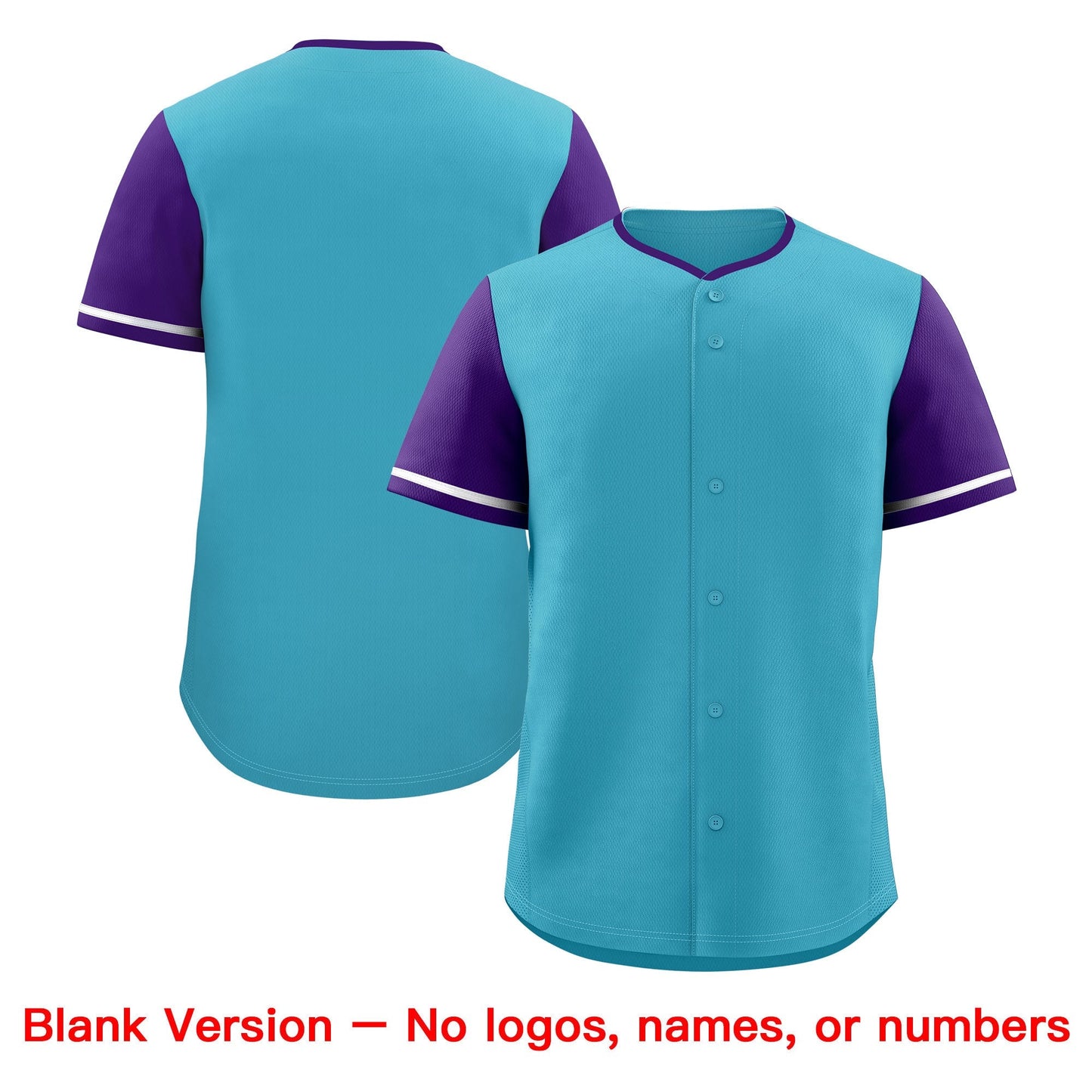 Custom Sky Blue Whitee Purple Classic Style Baseball Jersey Stitched Sports Uniform Personalized For Teams