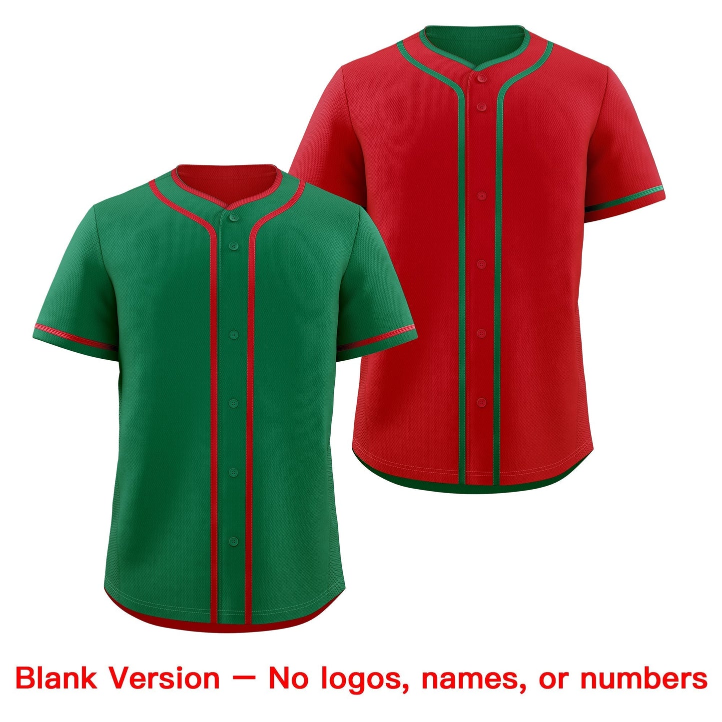 Custom Red White Reversible Baseball Jersey Classic Style Add Team Name & Player Number Moisture-Wicking