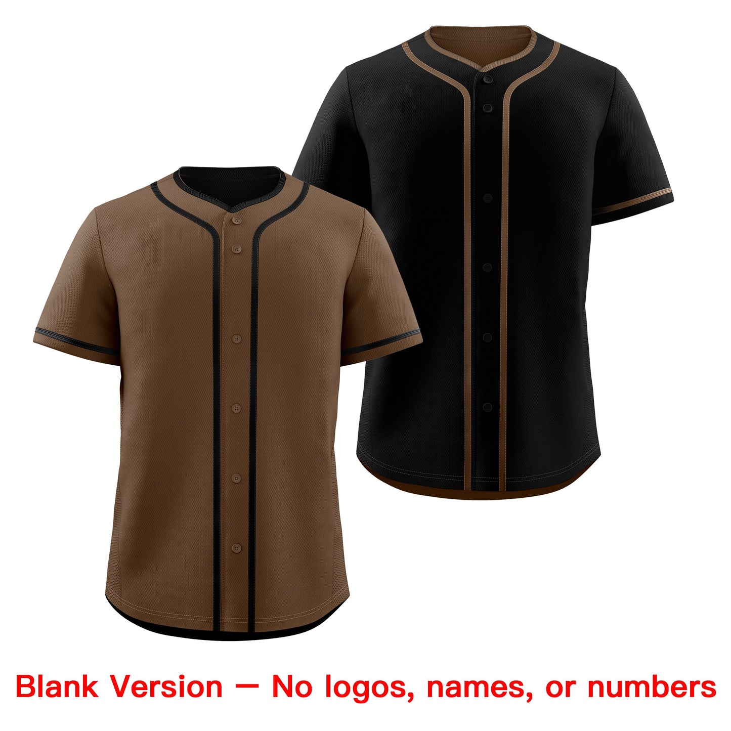 Custom Black White Reversible Baseball Jersey Classic Style Add Team Name & Player Number Moisture-Wicking