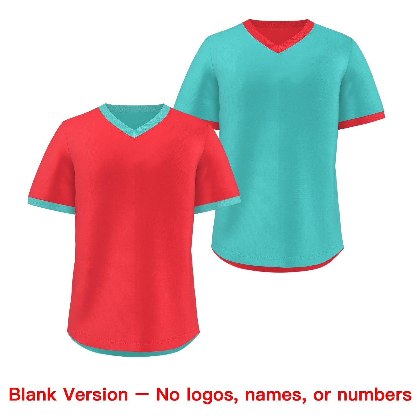 Custom Teal Neon Green Reversible Pullover Baseball Jersey Classic Style Lightweight