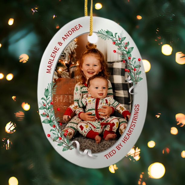 Classic Newborn Big Sister 1st Christmas Ceramic Ornament