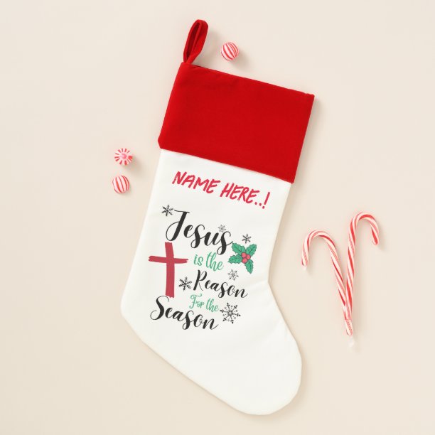 Jesus Is The Reason For The Season Christmas Stock Stocking