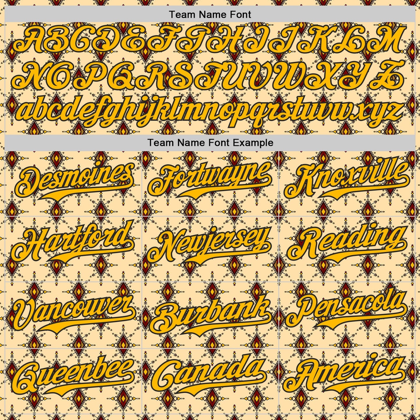 Custom Yellow Gold-Black Geometric Ethnic Authentic Baseball Jersey