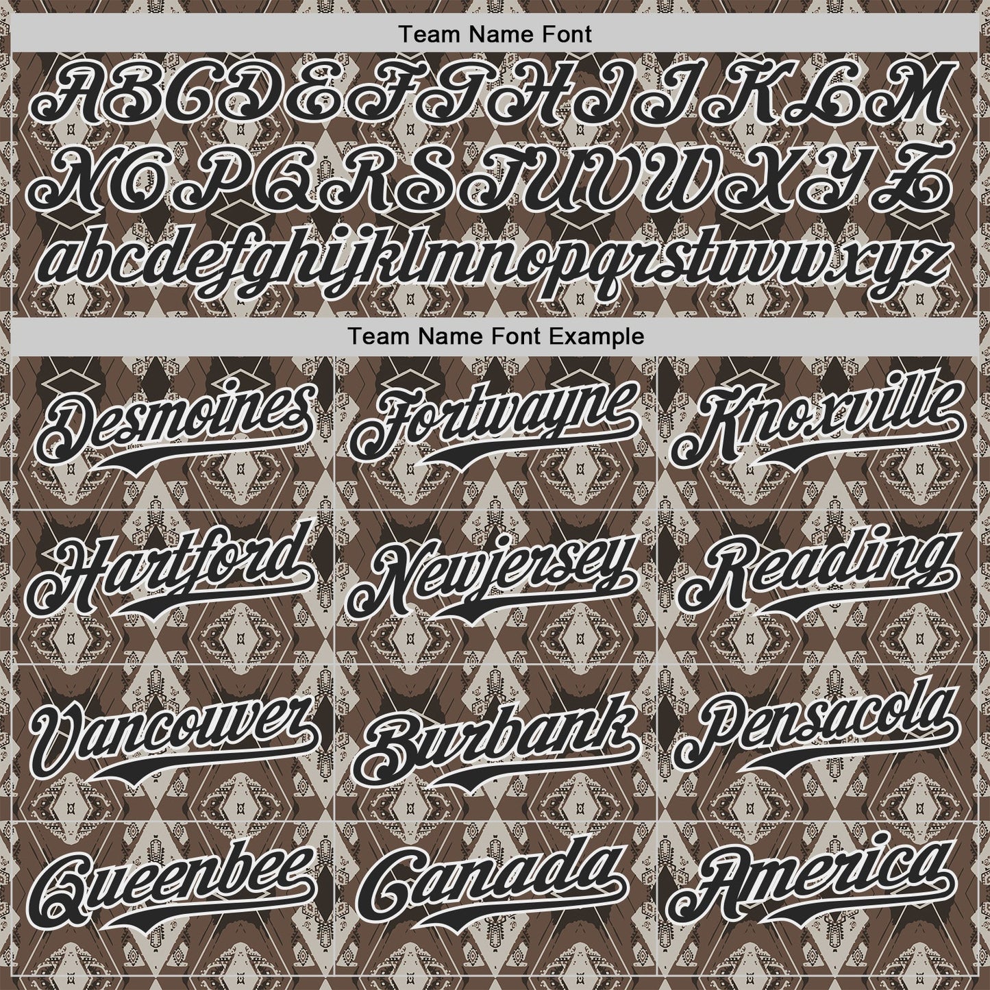 Custom Brown Black-White Geometric Ethnic Authentic Baseball Jersey