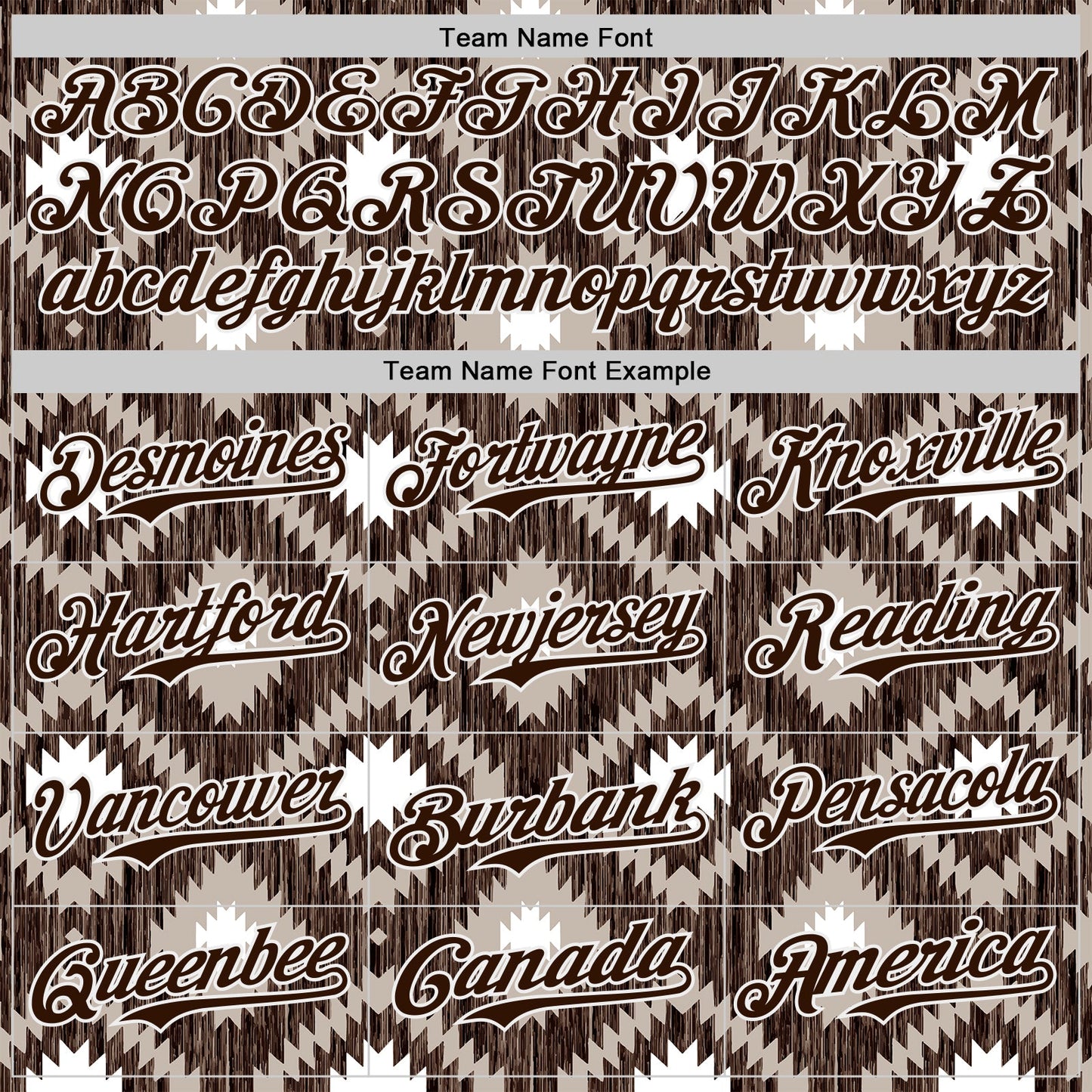 Custom Brown-White Geometric Ethnic Authentic Baseball Jersey