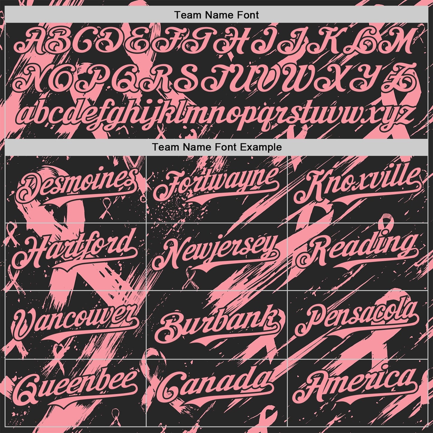 Custom Black-Medium Pink Breast Cancer Awareness Fight Pink Ribbon Authentic Baseball Jersey