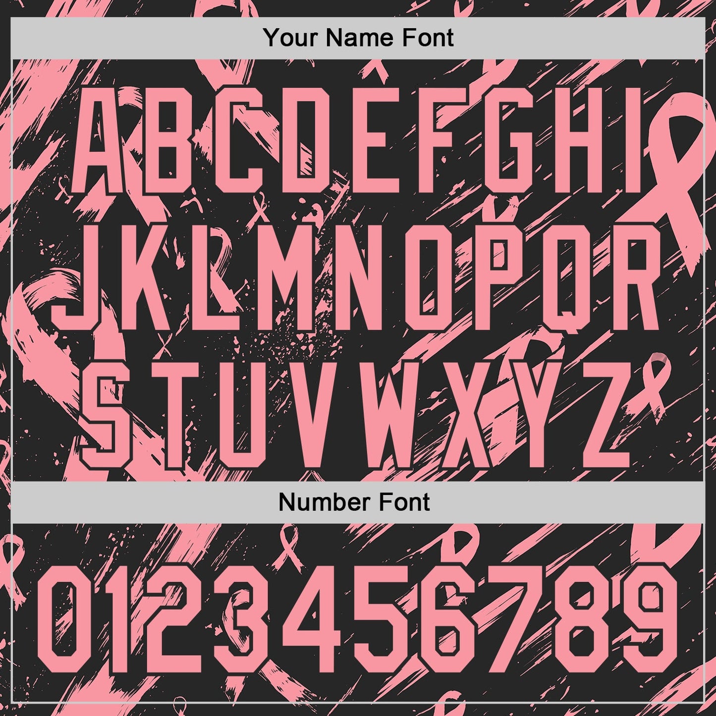 Custom Black-Medium Pink Breast Cancer Awareness Fight Pink Ribbon Authentic Baseball Jersey