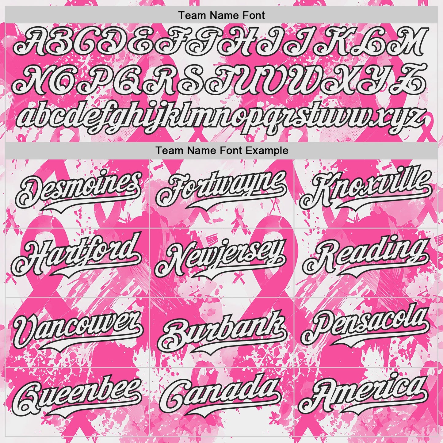 Custom White Pink-Black Breast Cancer Awareness Fight Pink Ribbon Authentic Baseball Jersey