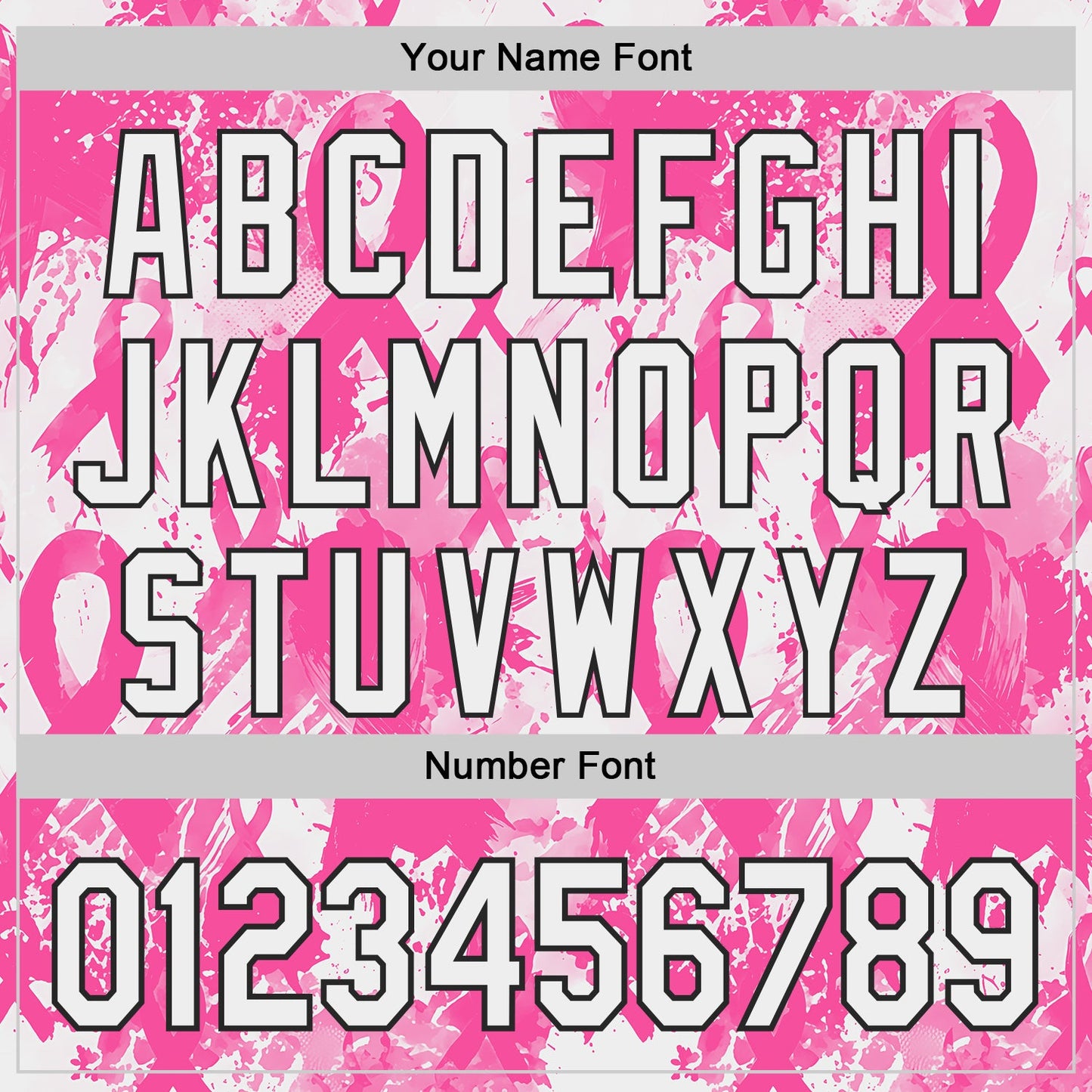 Custom White Pink-Black Breast Cancer Awareness Fight Pink Ribbon Authentic Baseball Jersey