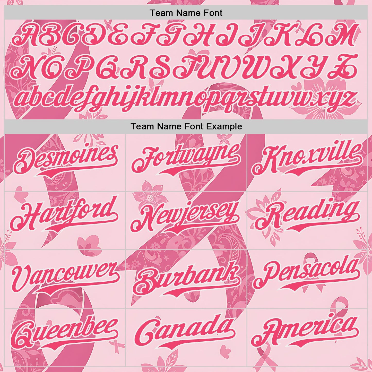 Custom Pink Neon Pink-White Breast Cancer Awareness Pink Ribbon Floral Authentic Baseball Jersey