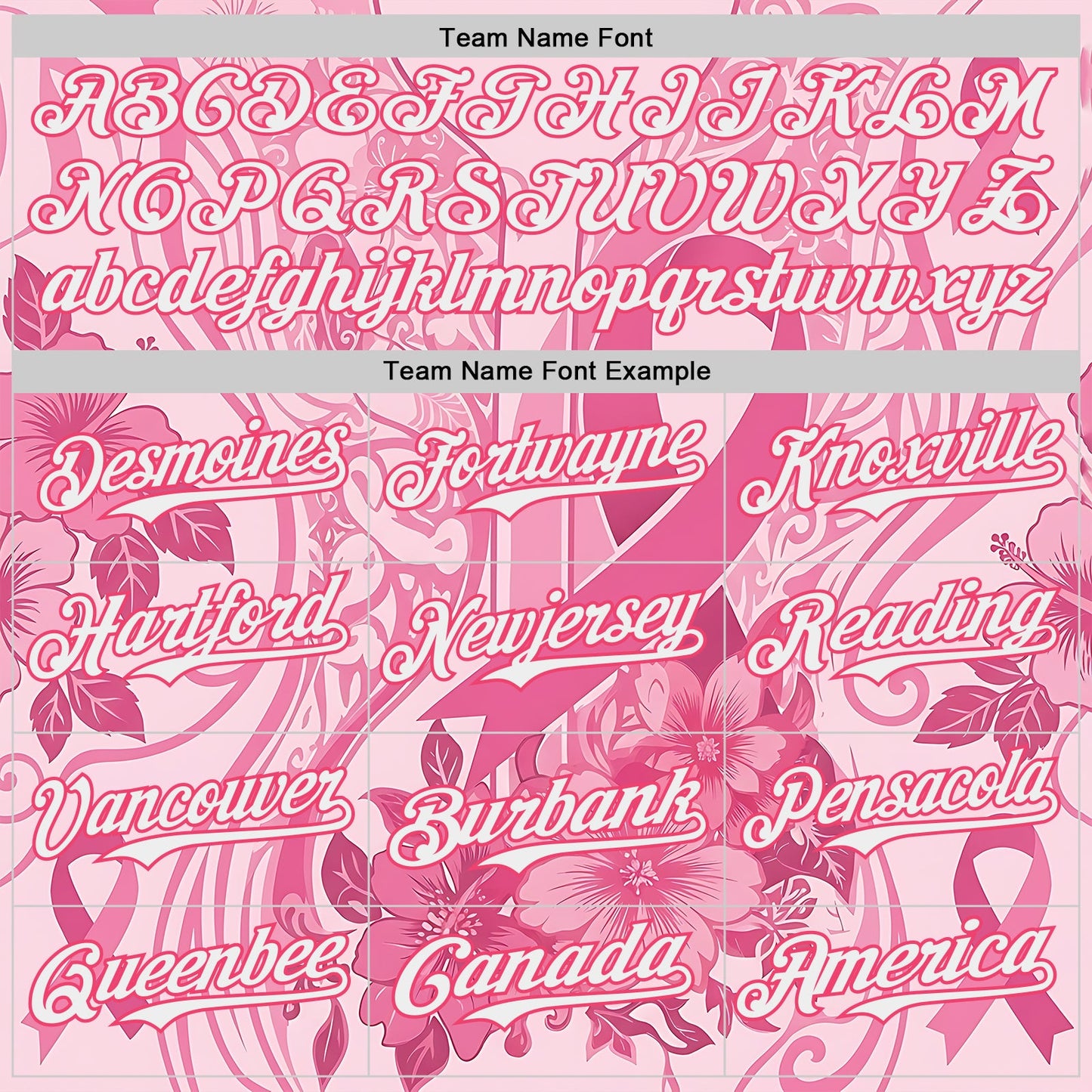 Custom Pink White-Neon Pink Breast Cancer Awareness Pink Ribbon Floral Authentic Baseball Jersey