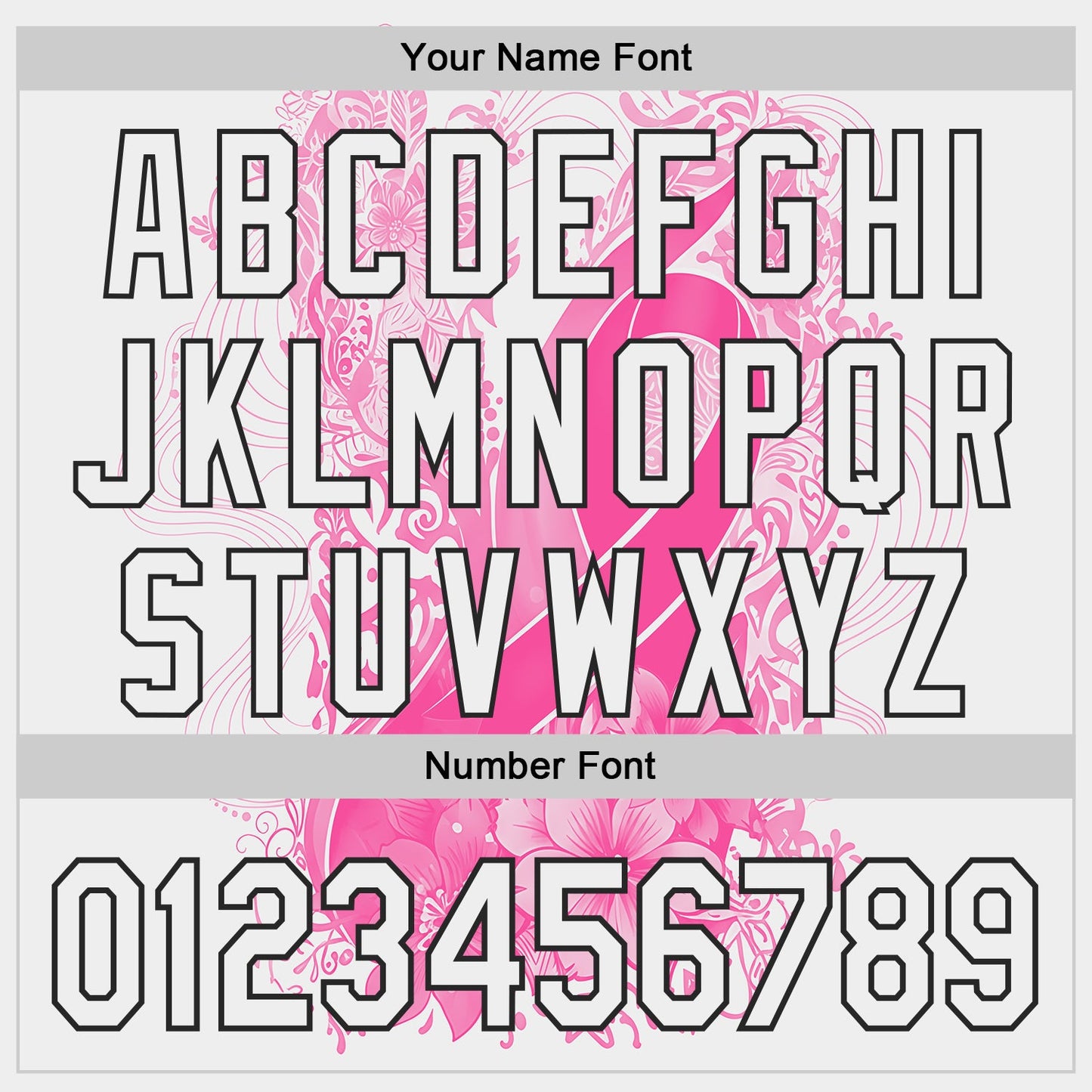 Custom White Pink-Black Breast Cancer Awareness Pink Ribbon Floral Authentic Baseball Jersey