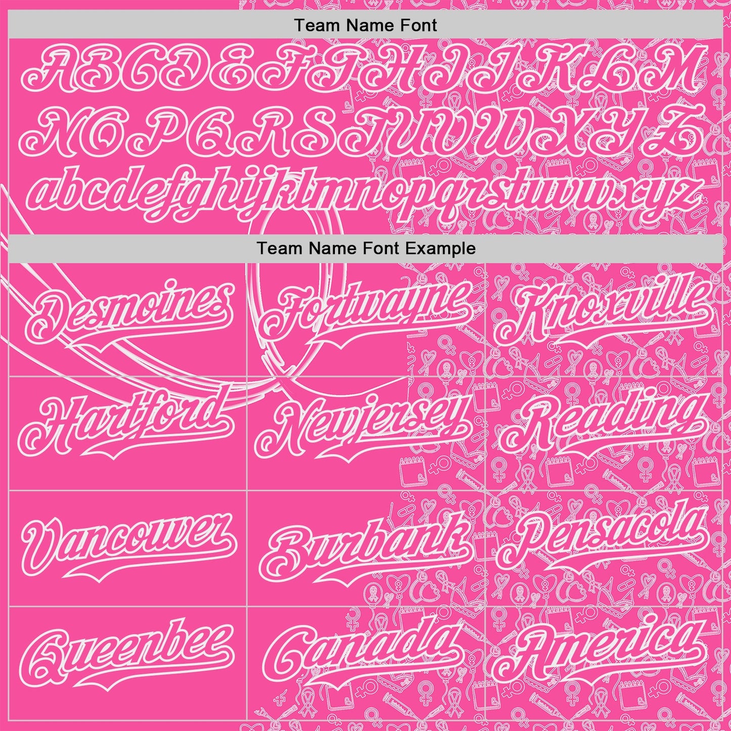 Custom Pink-White Breast Cancer Awareness Support Pink Ribbon Authentic Baseball Jersey
