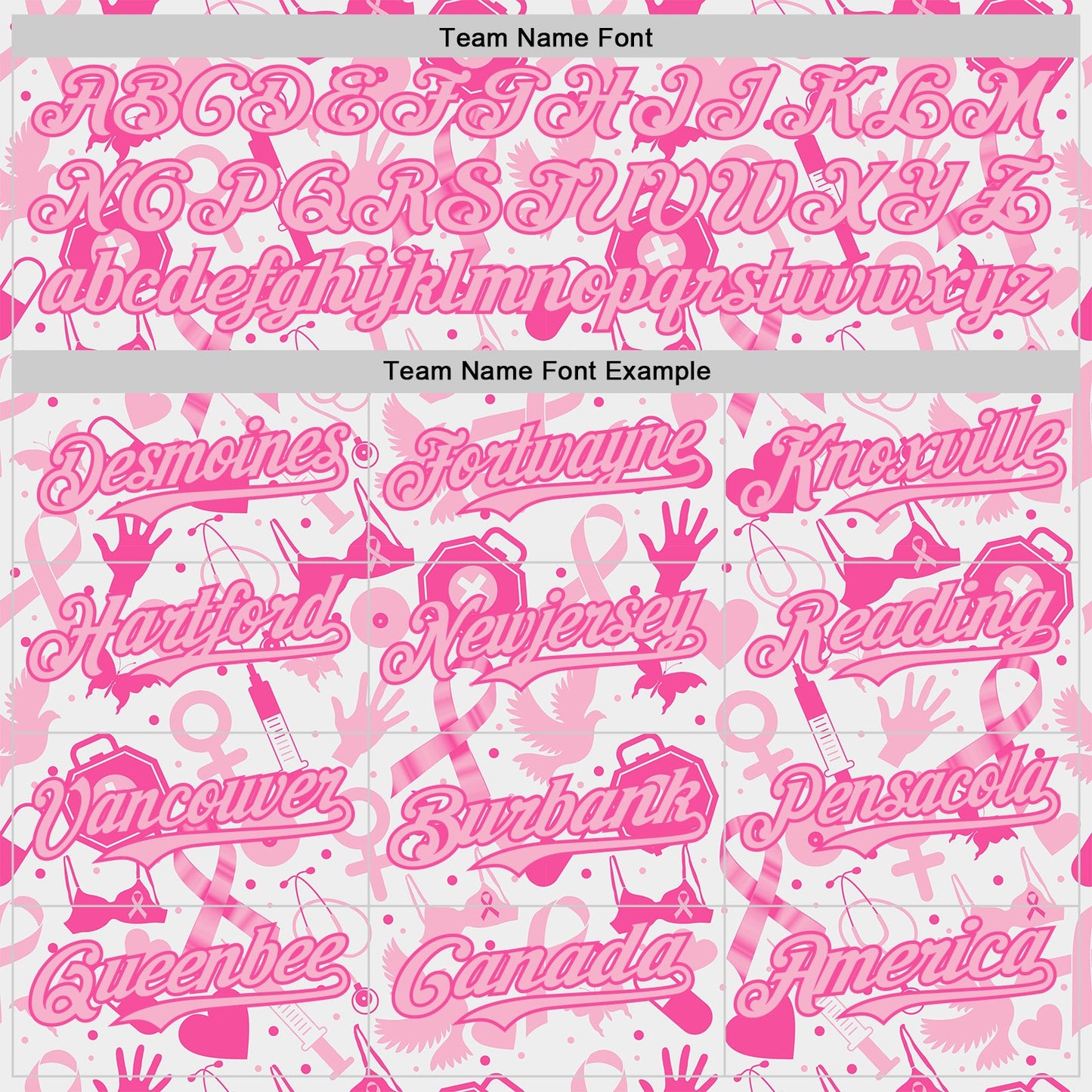 Custom White Light Pink-Pink Breast Cancer Awareness Support Pink Ribbon Authentic Baseball Jersey