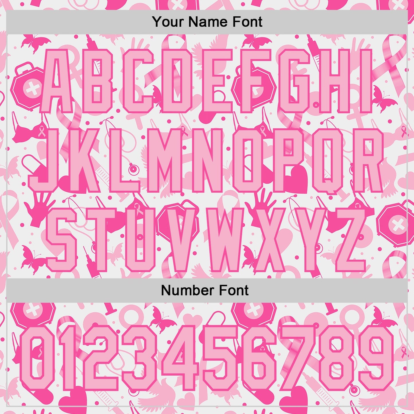 Custom White Light Pink-Pink Breast Cancer Awareness Support Pink Ribbon Authentic Baseball Jersey