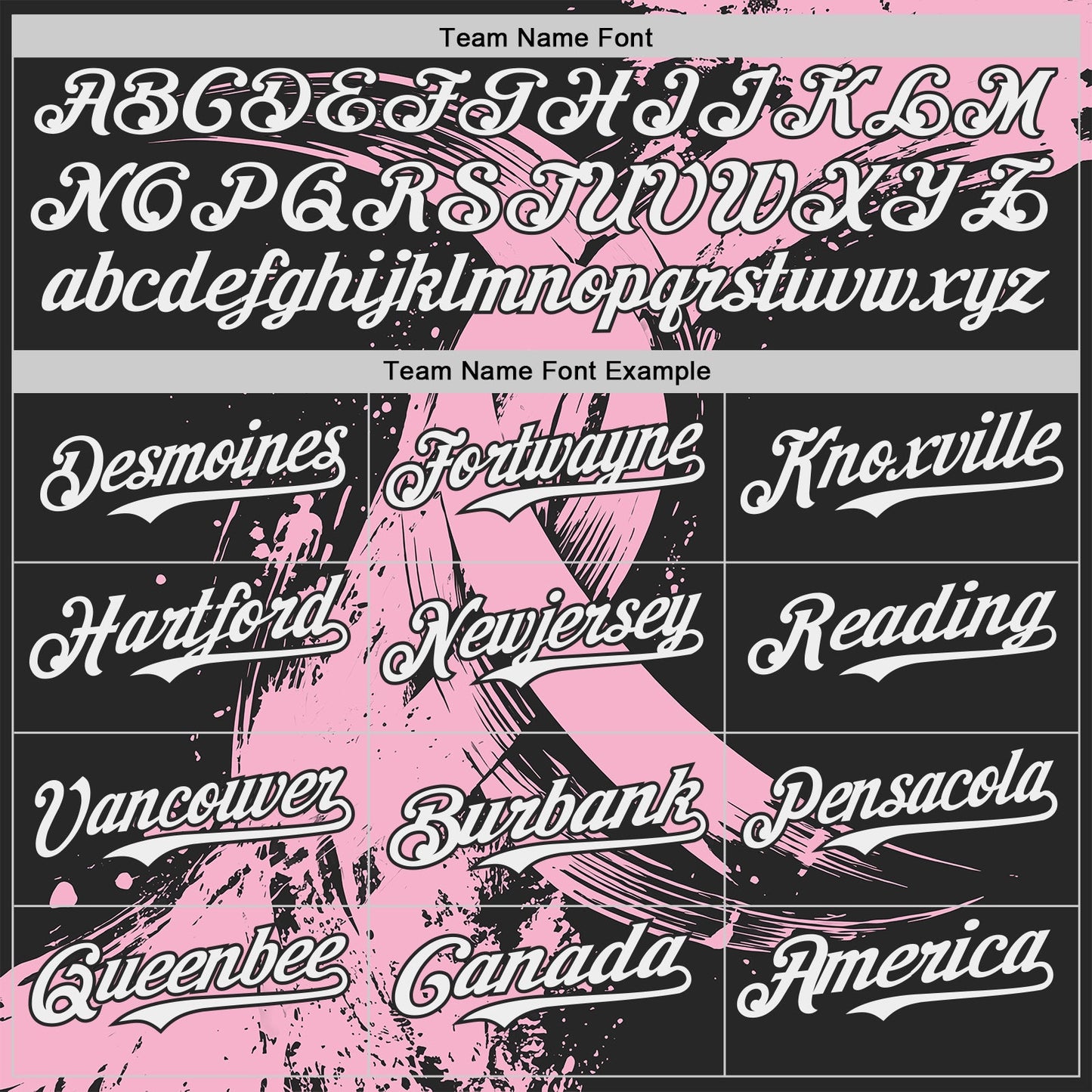 Custom Black White-Light Pink Breast Cancer Awareness Fight Pink Ribbon Authentic Baseball Jersey