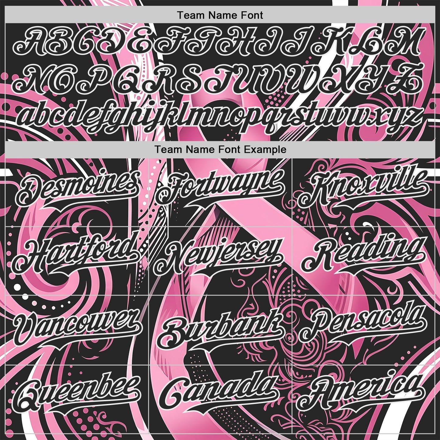 Custom Black Pink-White Breast Cancer Awareness Fight Pink Ribbon Authentic Baseball Jersey