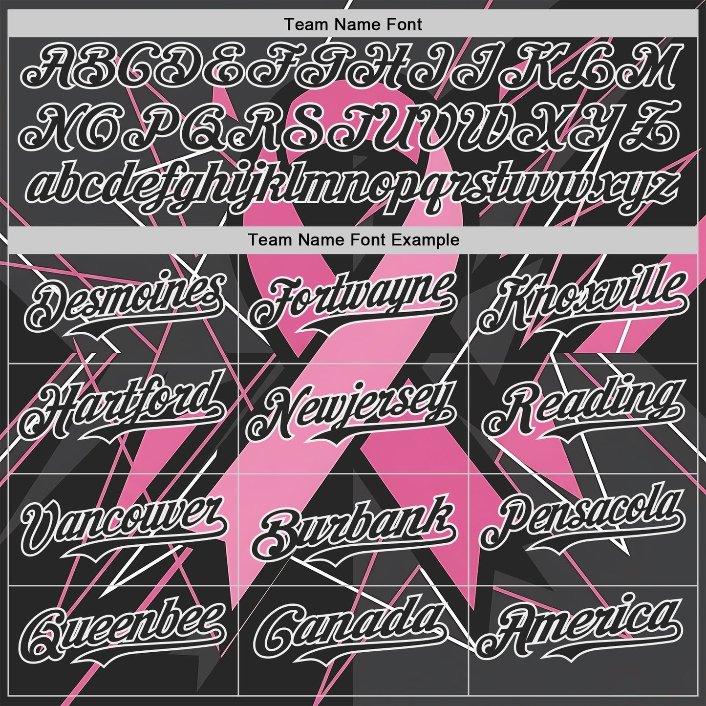 Custom Black Pink-White Breast Cancer Awareness Fight Pink Ribbon Authentic Baseball Jersey