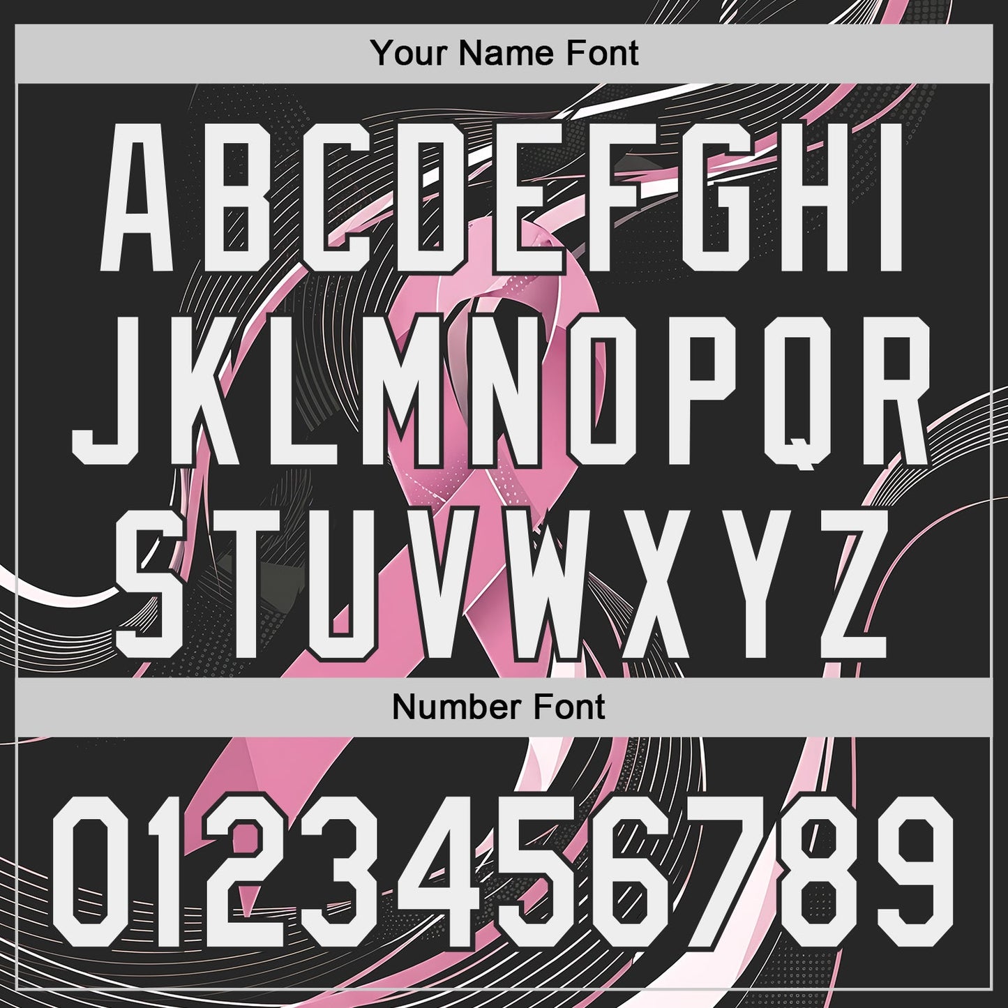 Custom Black White-Pink Breast Cancer Awareness Fight Pink Ribbon Wave Authentic Baseball Jersey