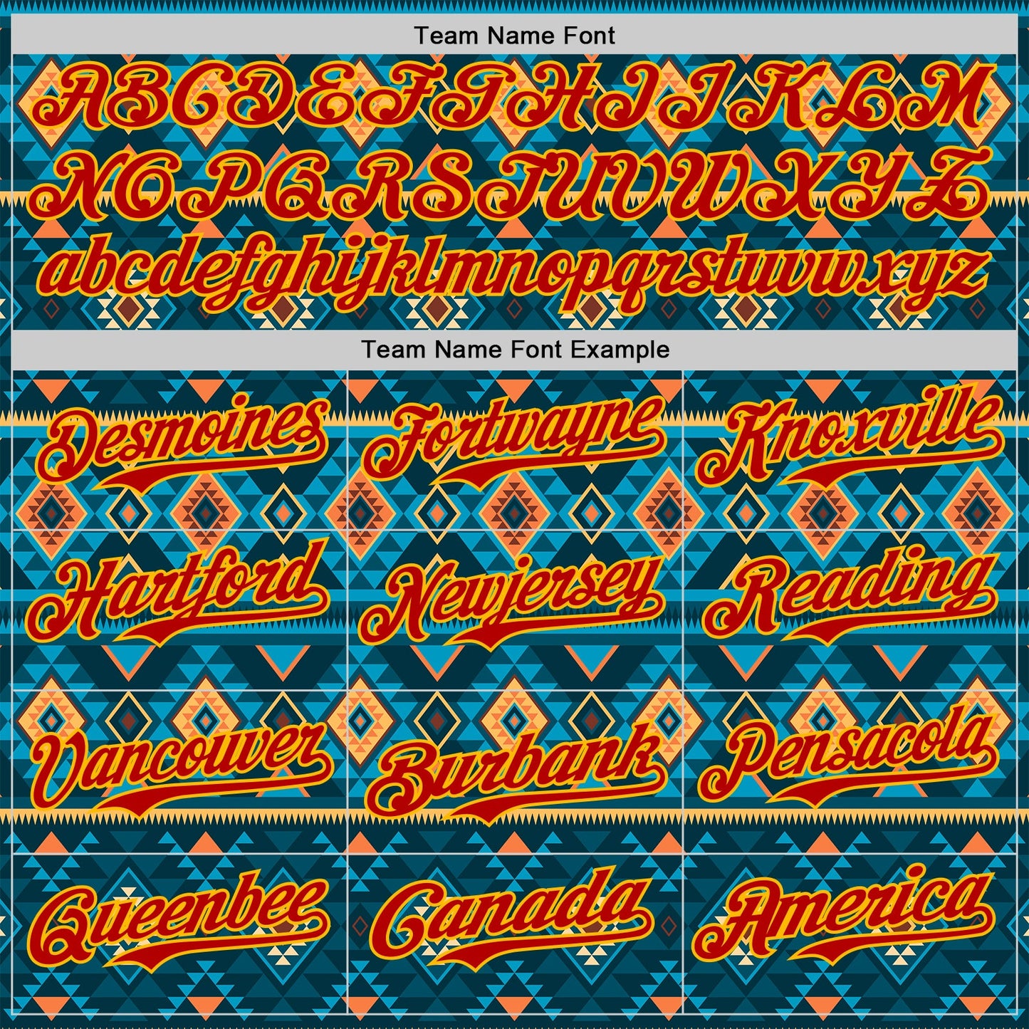 Custom Blue Red-Gold Burning Man Aztec Tribal Geometric Authentic Baseball Jersey