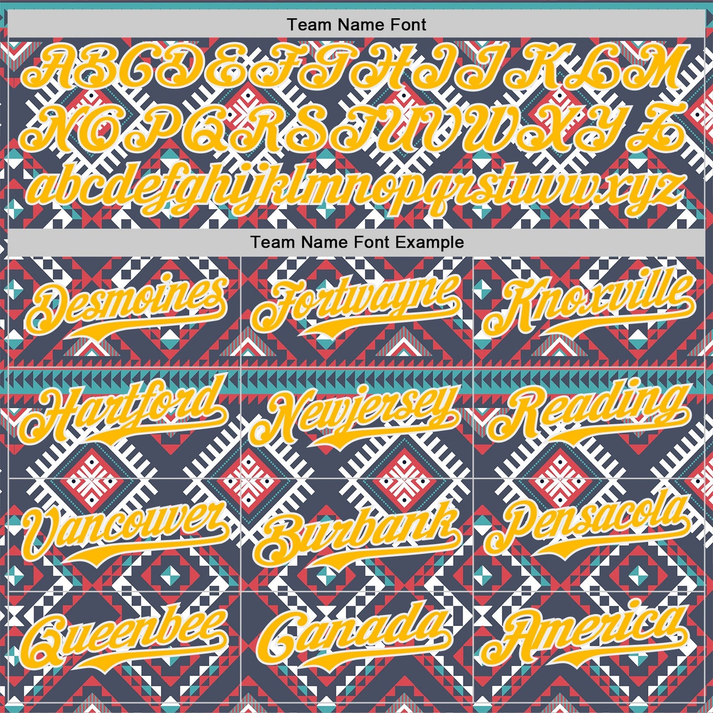 Custom Navy Gold Red Green-White Burning Man Aztec Tribal Geometric Authentic Baseball Jersey