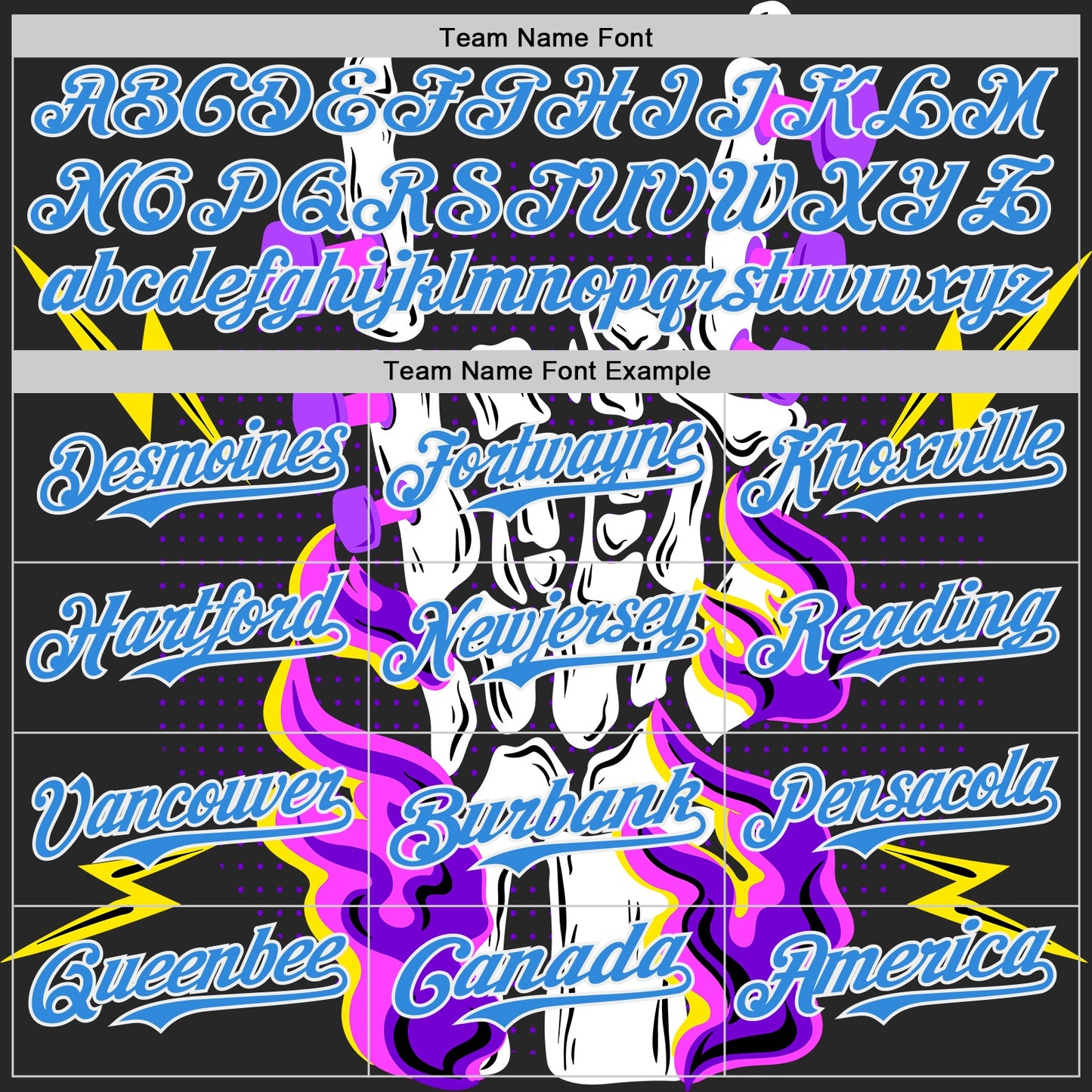Custom Black Electric Blue-White Psychedelic Music Festival Rave Authentic Baseball Jersey