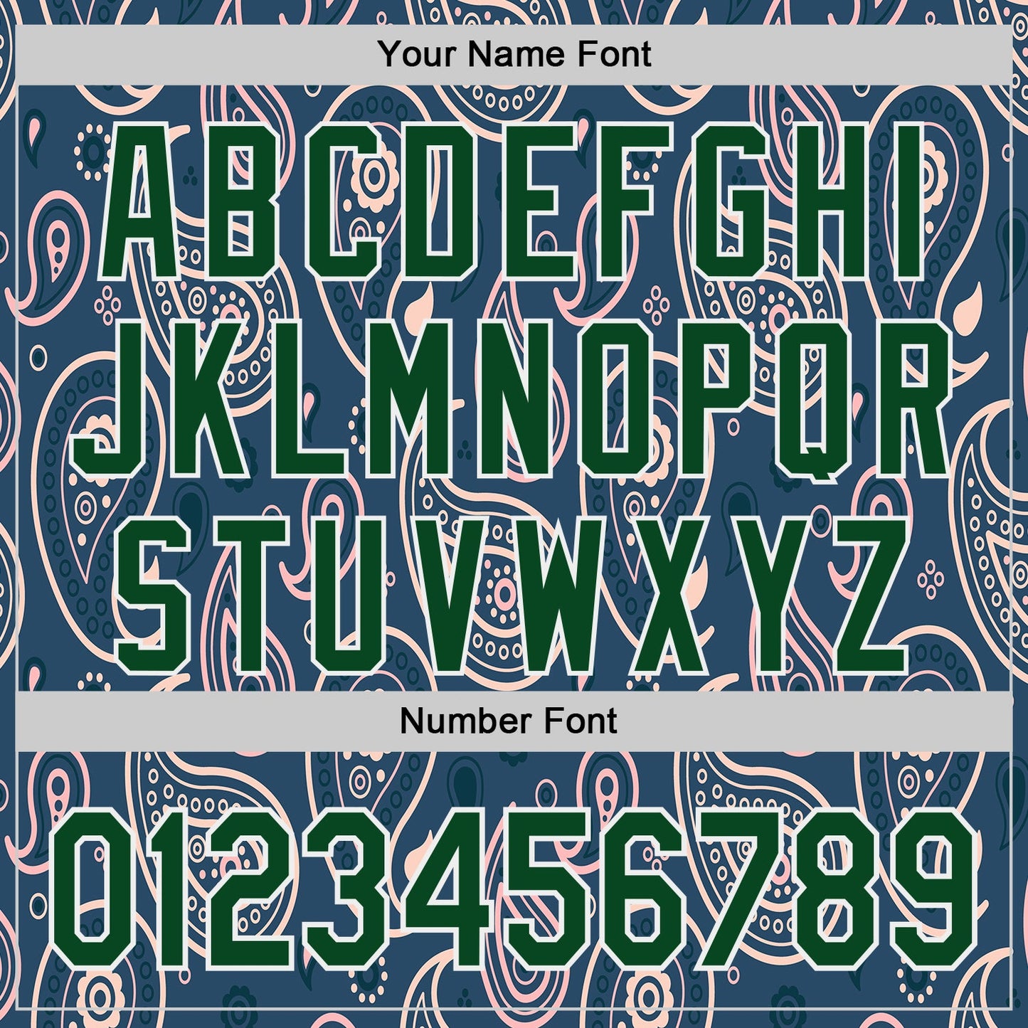 Custom Blue Green-White Burning Man Paisley Bandana Rave Authentic Baseball Jersey
