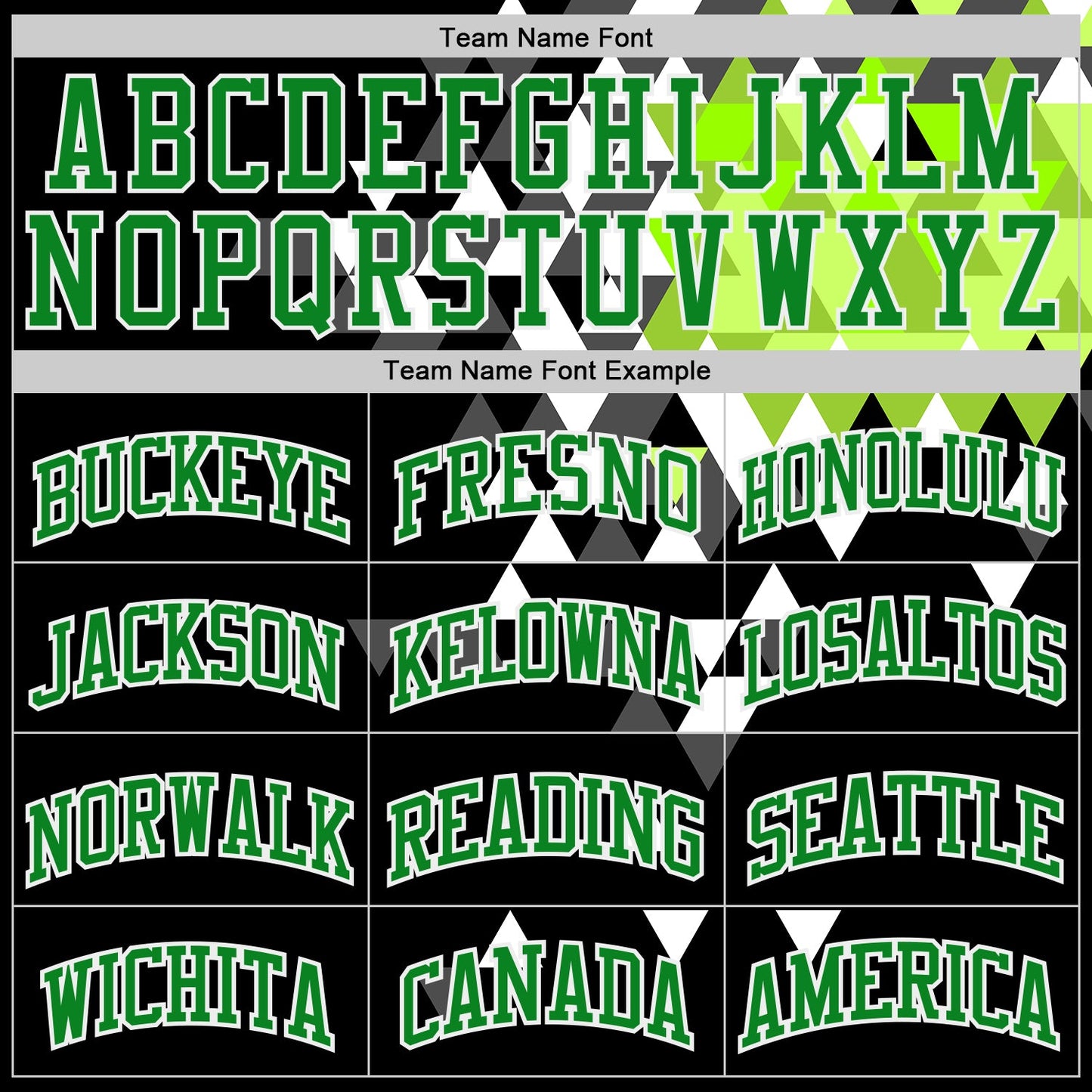 Custom Black Grass Green-White Diamond Shapes Geometric Round Neck Sublimation Basketball Uniform Jersey