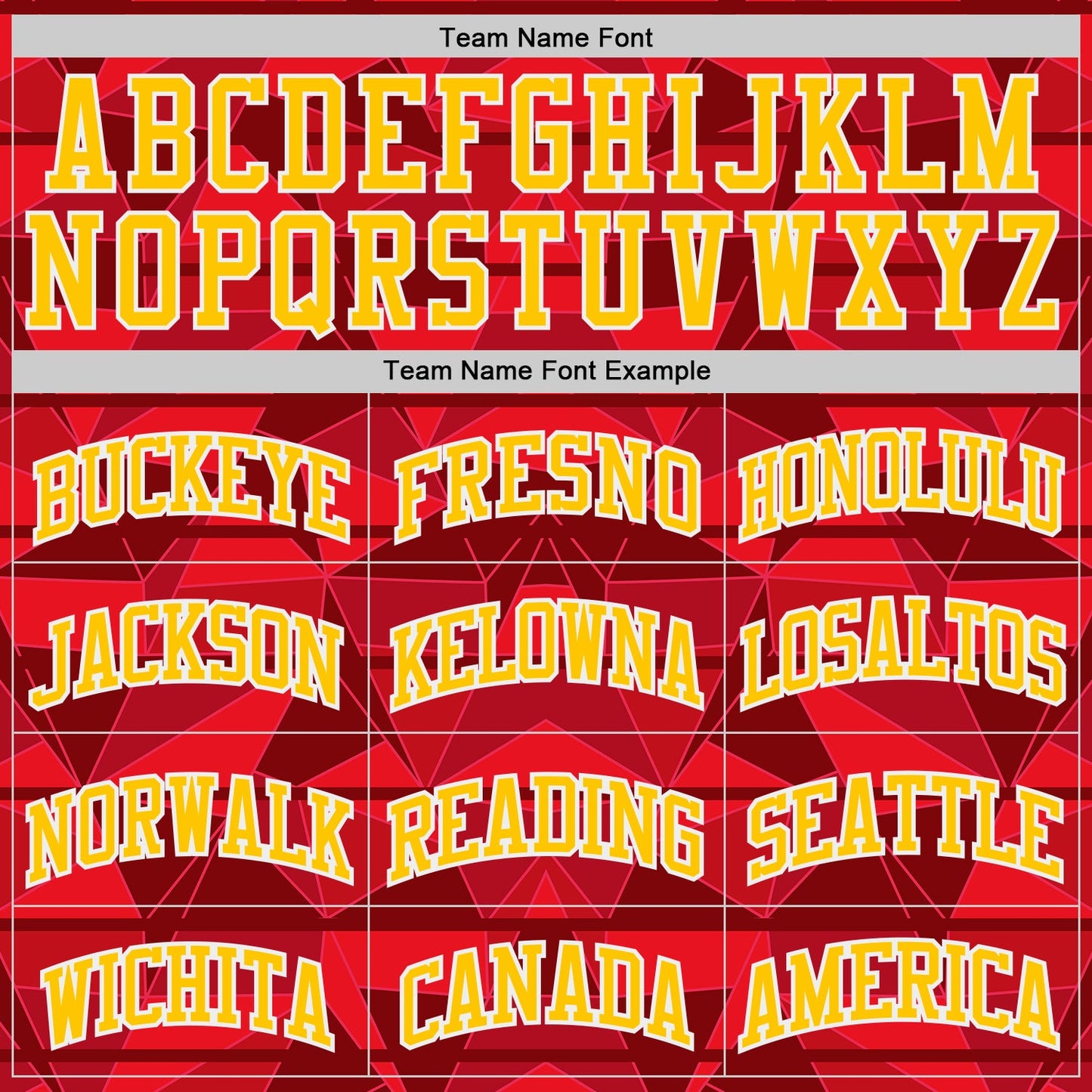 Custom Red Yellow-White Diamond Shapes Geometric Round Neck Sublimation Basketball Uniform Jersey