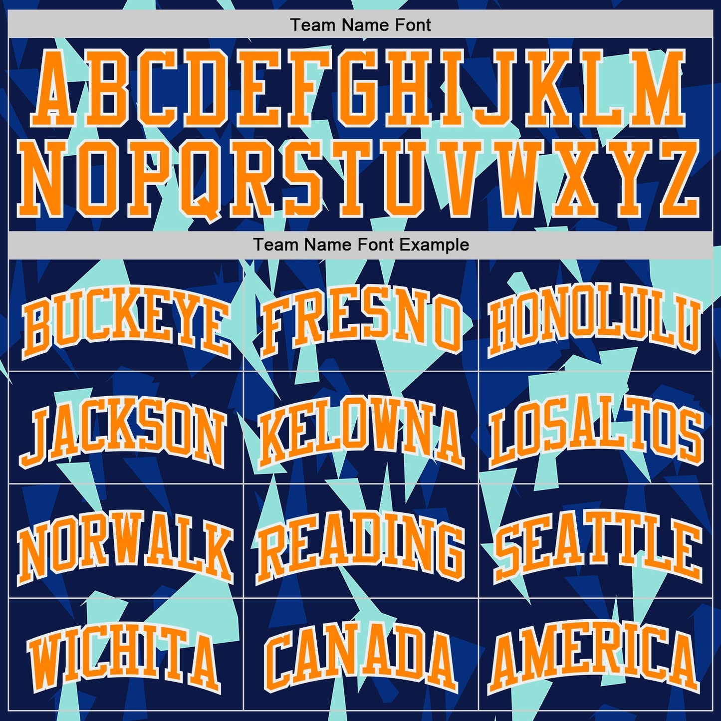 Custom Blue Bay Orange-White Triangle Shattered Geometric Round Neck Sublimation Basketball Uniform Jersey