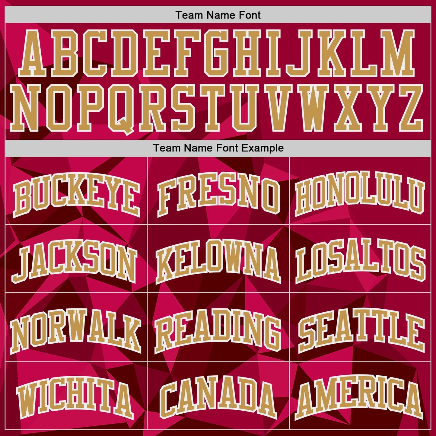 Custom Red Old Gold-White Diamond Shapes Geometric Round Neck Sublimation Basketball Uniform Jersey