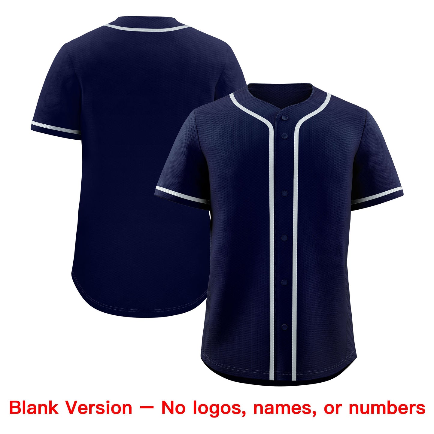 Custom Navy Gray Classic Style Baseball Jersey Stitched Sports Uniform Personalized For Teams