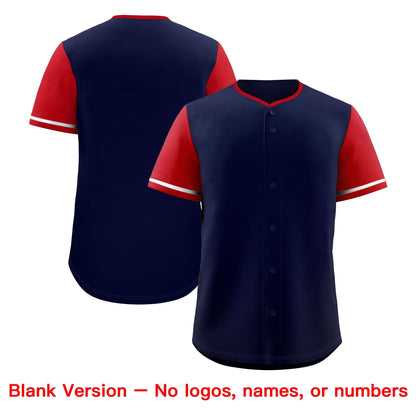 Custom Navy White Red Classic Style Baseball Jersey Stitched Sports Uniform Personalized For Teams