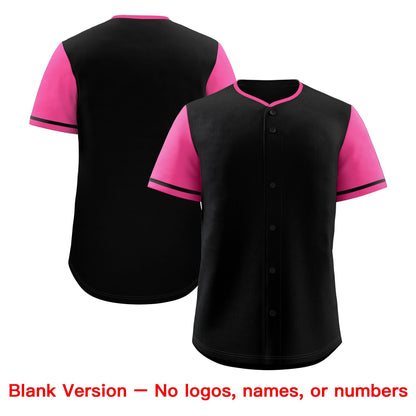 Custom Black Pink Classic Style Baseball Jersey Stitched Sports Uniform Personalized For Teams