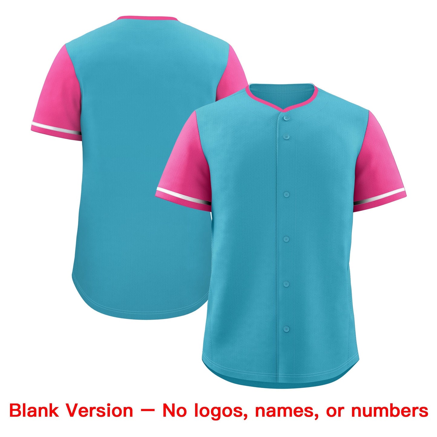 Custom Sky Blue White Pink Classic Style Baseball Jersey Stitched Sports Uniform Personalized For Teams