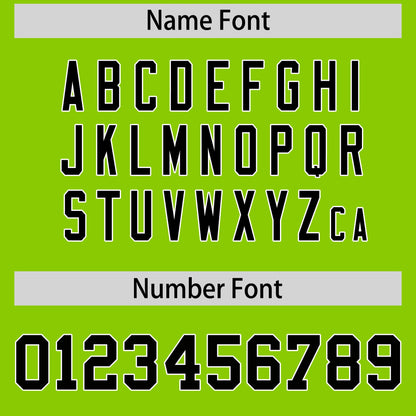 Custom Neon Green Black Reversible Baseball Jersey Classic Style For Youth Team Design Service