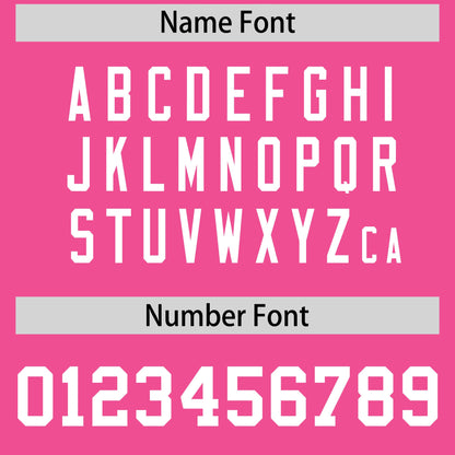 Custom Pink White Reversible Baseball Jersey Classic Style Add Team Name & Player Number Moisture-Wicking