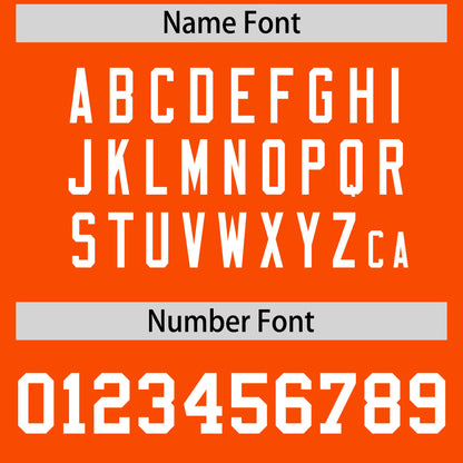 Custom Orange Reversible Baseball Jersey Classic Style For Youth Team Design Service